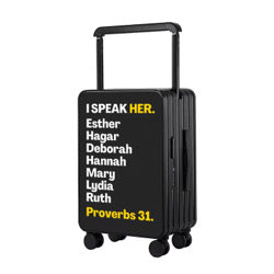 ISPEAK HER YELLOW EDITION SIGNATURE TRAVEL SUITCASE EDITION