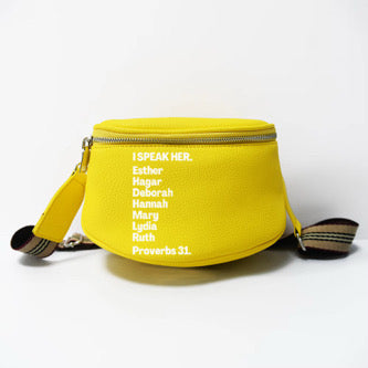 ISPEAK HER YELLOW MESSENGER BAG