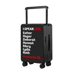 ISPEAK HER REDDY RED SIGNATURE TRAVEL SUITCASE