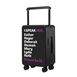 ISPEAK HER ROYAL PURPLE EDITION SIGNATURE TRAVEL SUITCASE