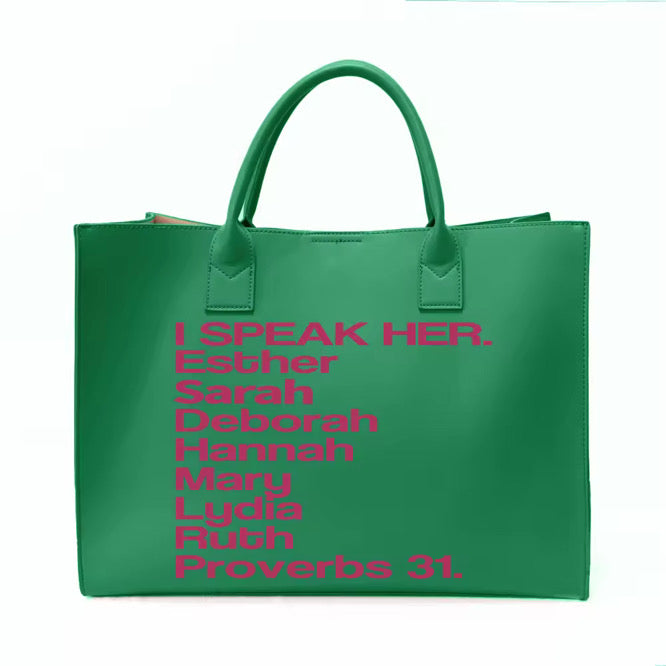 ISPEAK HER TOTE - PRETTY & PLANTED