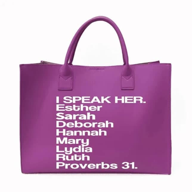 ROYAL PURPLE TOTE BAG