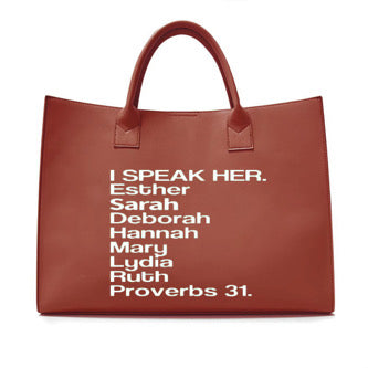 ISPEAK HER TOTE - NEW WINE