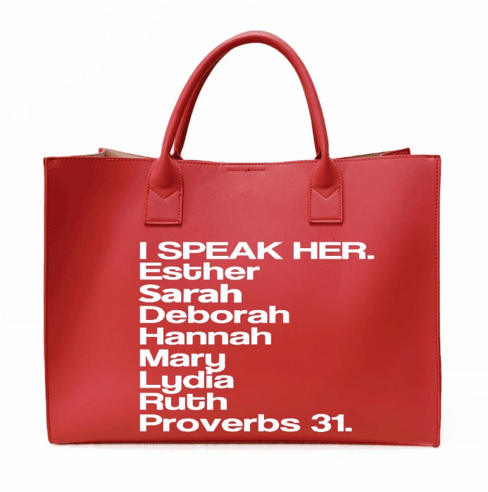 REDDY  RED TOTE BAG