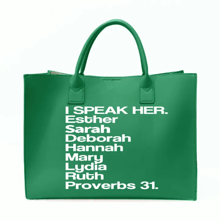 MONEY GREEN TOTE BAG